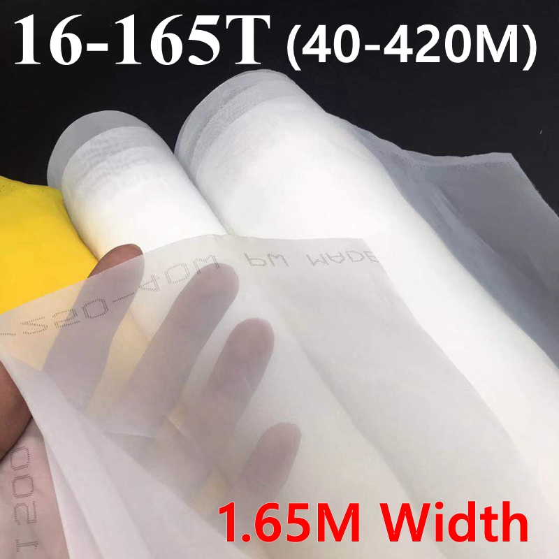Screen Printing Frame Mesh - 1M x 1.65M Width 40-420 Mesh