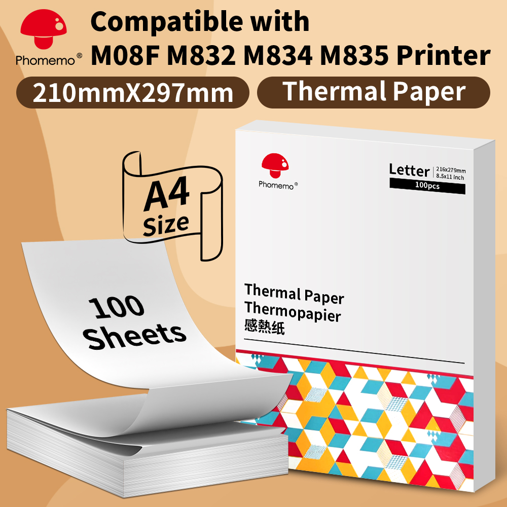 Phomemo A4 Thermal Printer Pap - Commercial Photo Printer avaliação e preço