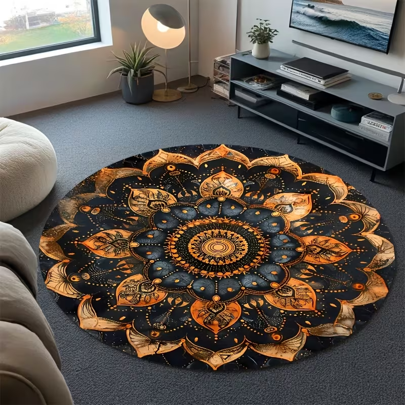 Luxury Boho Mandala Round Rug  - Wholesale Commercial Printing avaliação e preço
