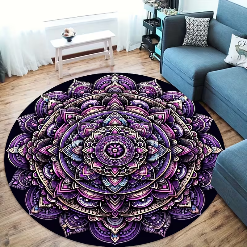 Luxury Boho Mandala Round Rug  - Wholesale Commercial Printing avaliação e preço
