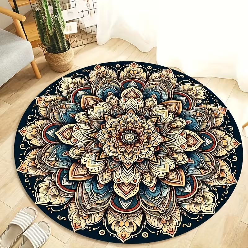 Luxury Boho Mandala Round Rug  - Wholesale Commercial Printing avaliação e preço