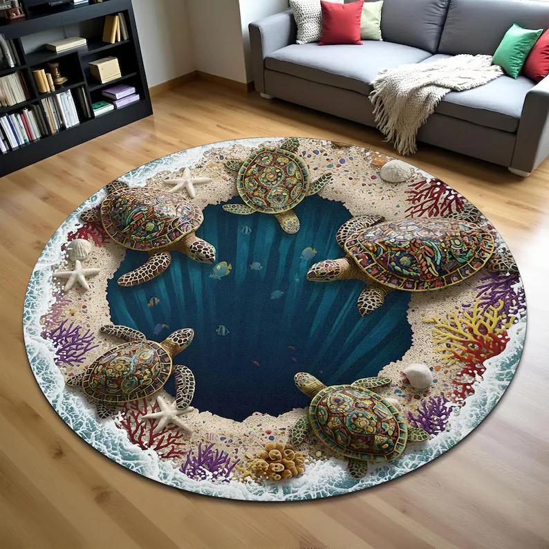 3D Mountain Hole Printed Rug M - Wholesale Commercial Printing avaliação e preço