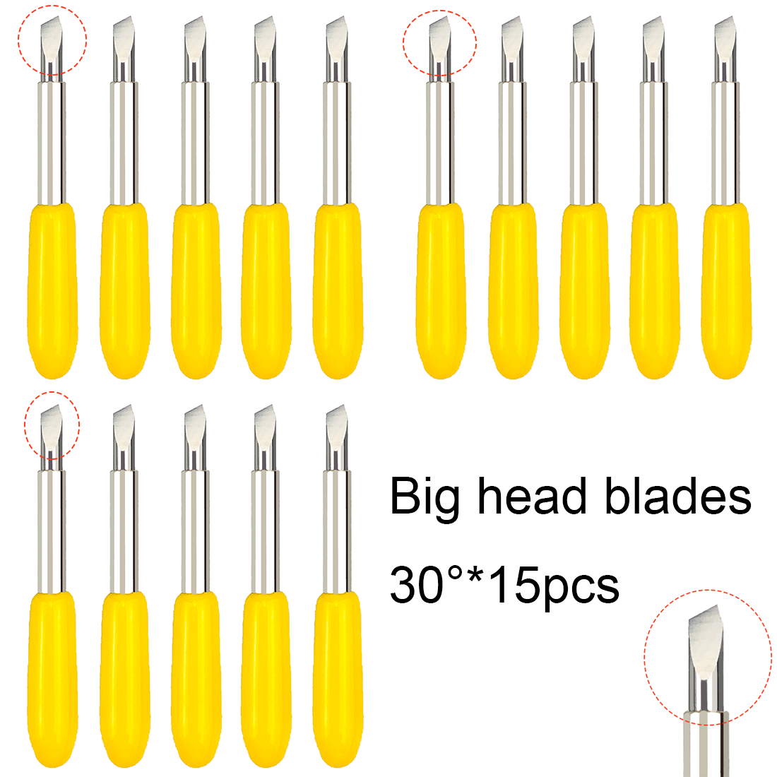 15pcs 30 Degrees Dia. 2mm Big  - Vinyl Cutter Plotter avaliação e preço