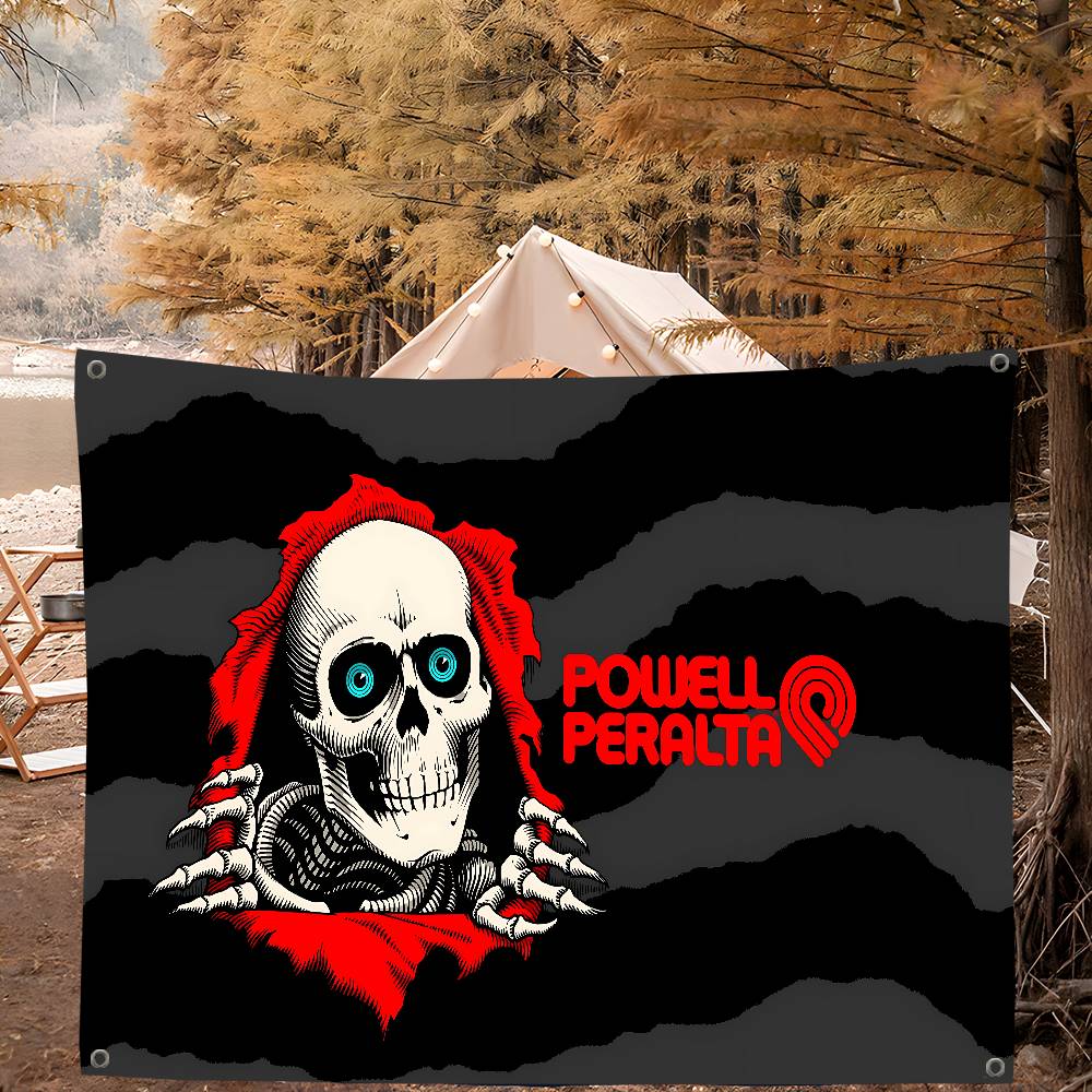 Skateboard P-Powells Wing Skul - Commercial Banner Printing avaliação e preço