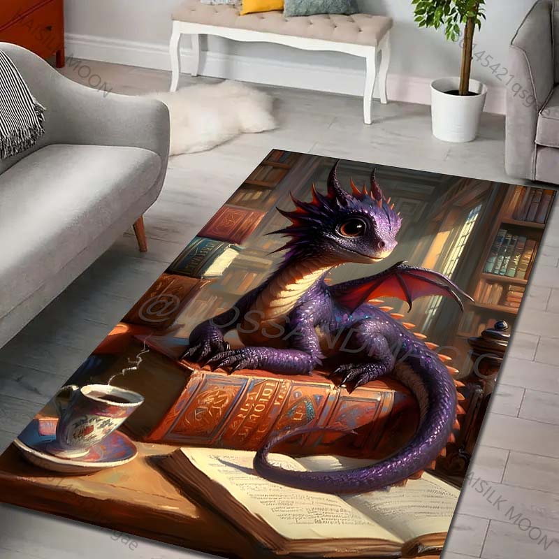 Magic Book Dragon Print Carpet - Commercial Printing Books avaliação e preço