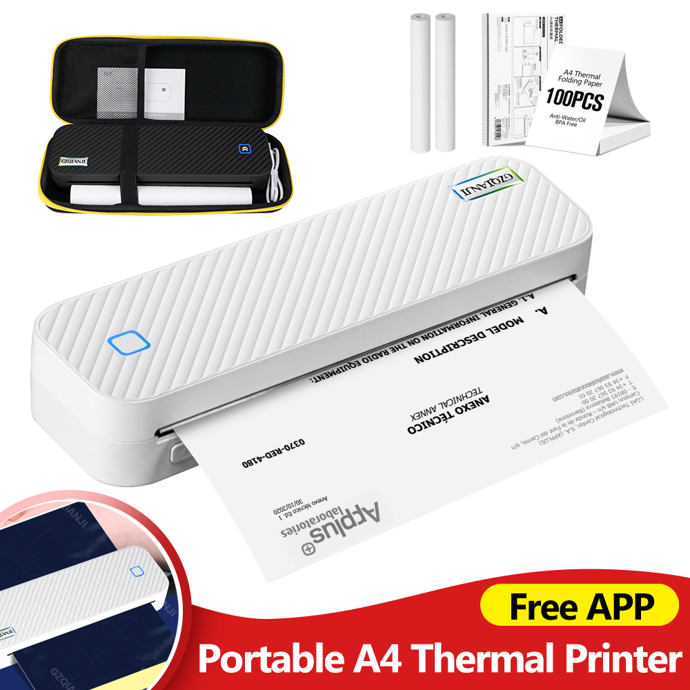 Portable A4 Thermal Printer Bl - Commercial Photo Printer avaliação e preço