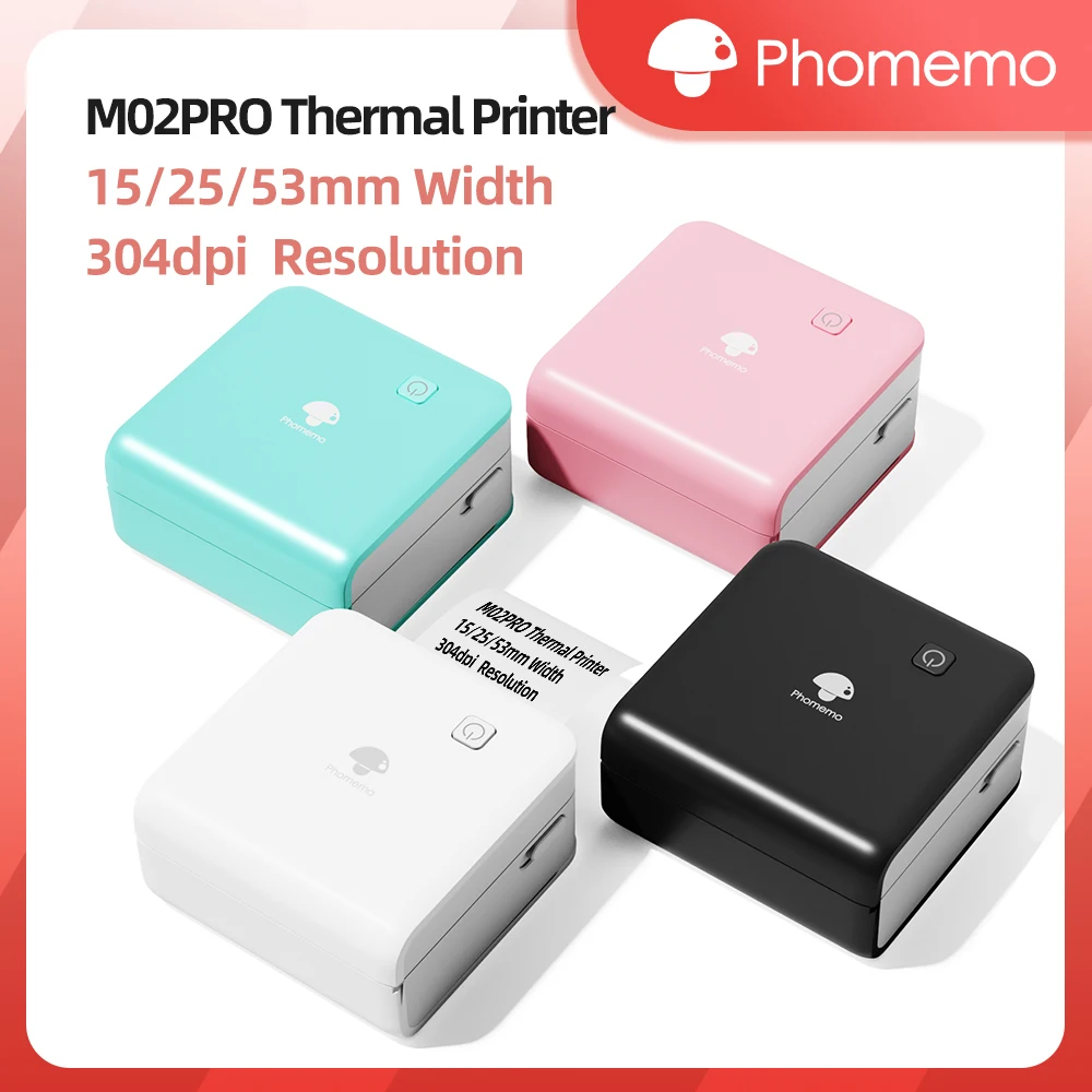 Phomemo M02Pro Mini Portable P - Commercial Photo Printer avaliação e preço