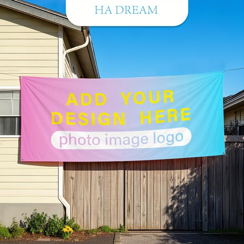 Any Size Custom Banner Flag Lo - Commercial Banner Printing avaliação e preço