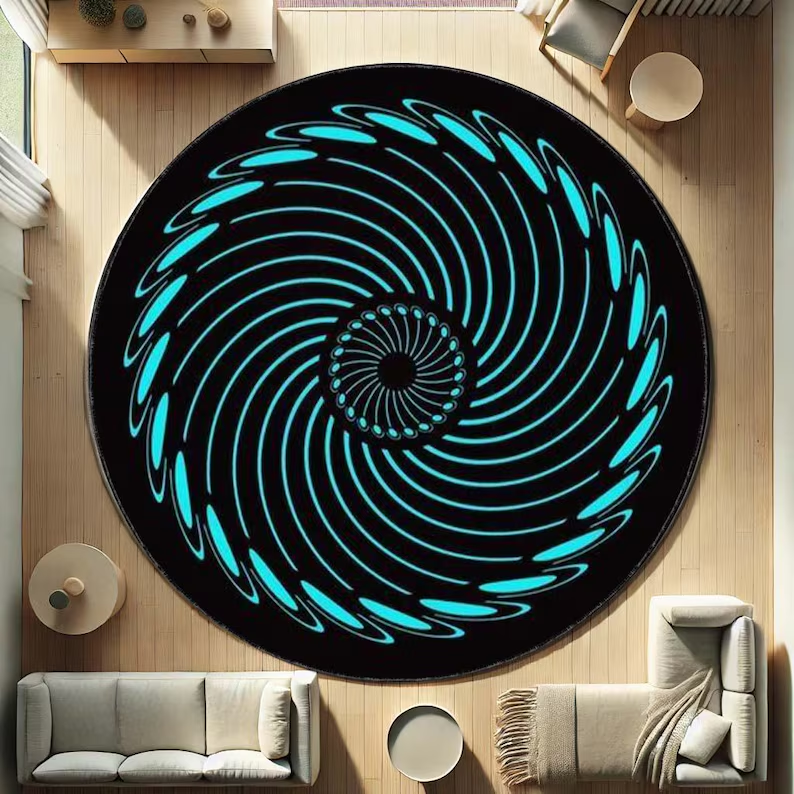 3D Vortex Round Rug Depth Illu - Wholesale Commercial Printing avaliação e preço