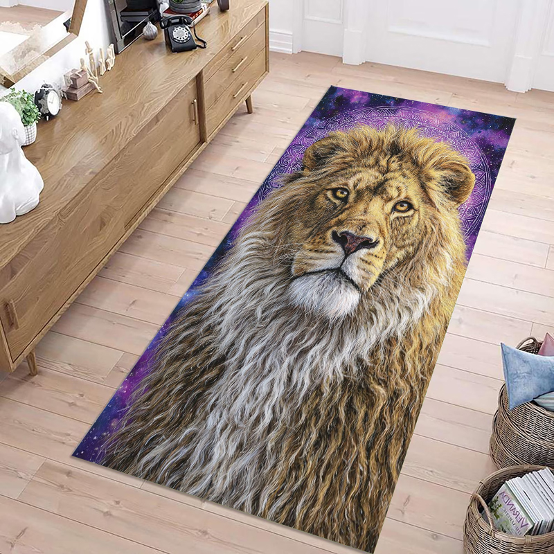 Lion Print Runner Rug Realisti - Wholesale Commercial Printing avaliação e preço