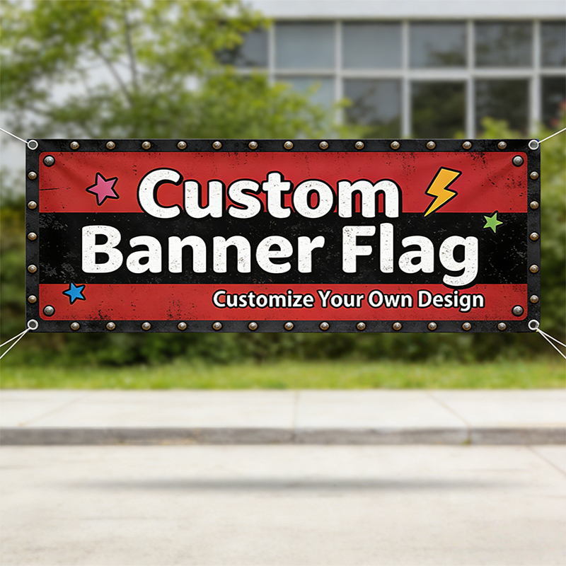 Custom Banner Flag Club Logo I - Commercial Banner Printing avaliação e preço