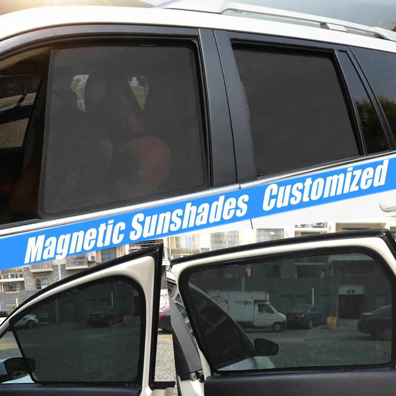 Magnetic Car Sunshade Shield F - Screen Printing Frame Mesh avaliação e preço