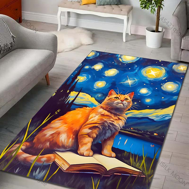 1PC Cat sitting on book under  - Commercial Printing Books avaliação e preço