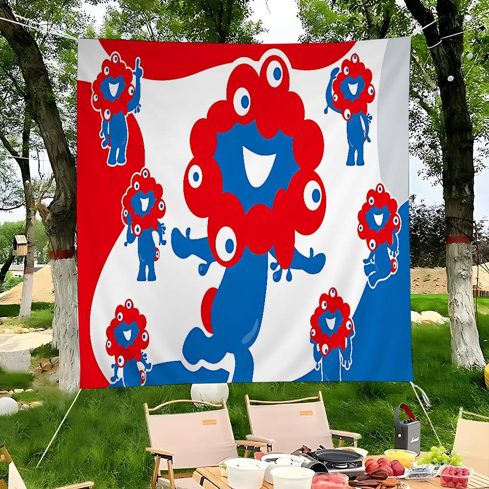 Myaku Myaku Blue Mascot Advanc - Commercial Banner Printing avaliação e preço