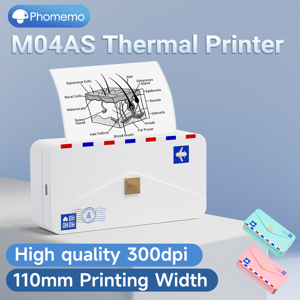 110mm Phomemo M04AS Portable P - Commercial Photo Printer avaliação e preço