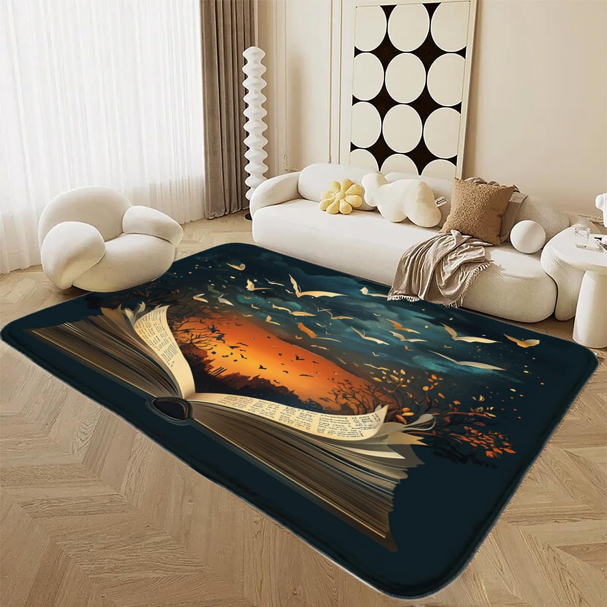 Abstract Book Print Area Rug,  - Commercial Printing Books avaliação e preço