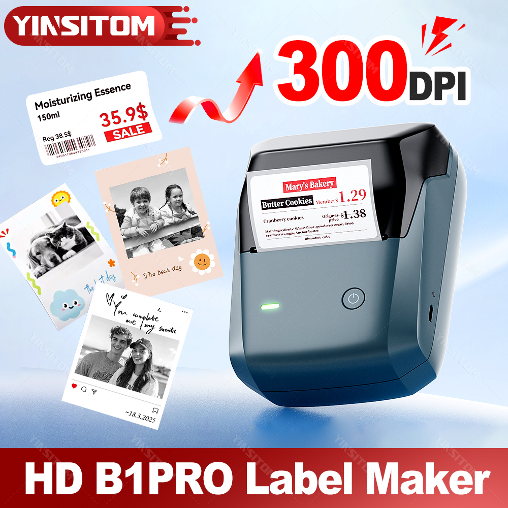 300DPI HD NIIMBOT B1Pro Mini L - Commercial Photo Printer avaliação e preço