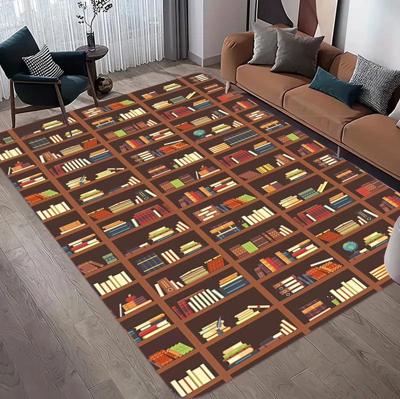 Vintage Book Print Area Rug, R - Commercial Printing Books avaliação e preço